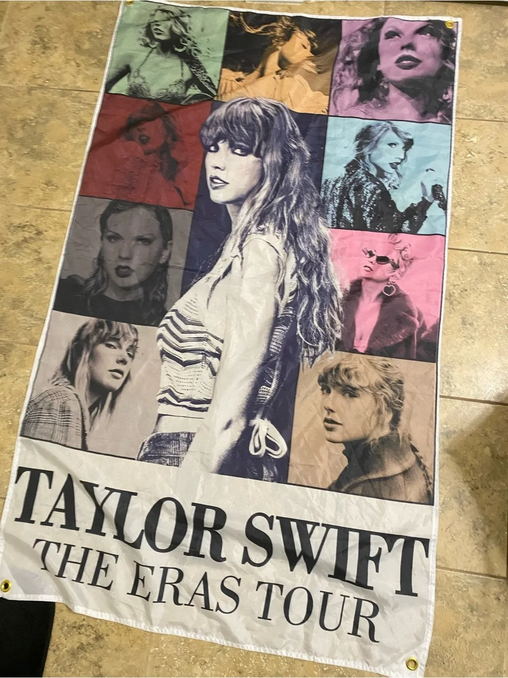 Taylor Swift Eras Tour Collage Large Wall Banner Swifty Tapestry Artwork 59 x 36